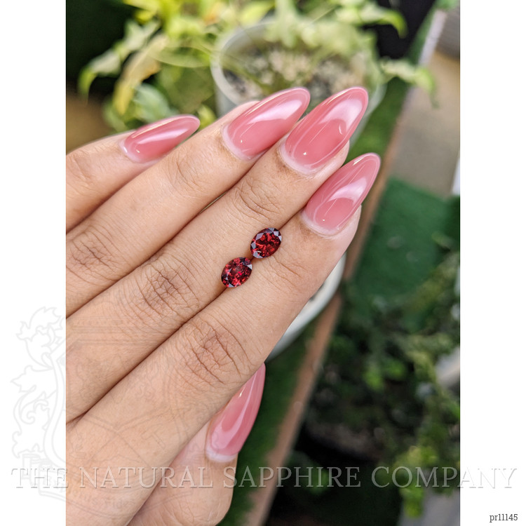 1.63 Ct.Tw. Garnet Pair from Ceylon (Sri Lanka)