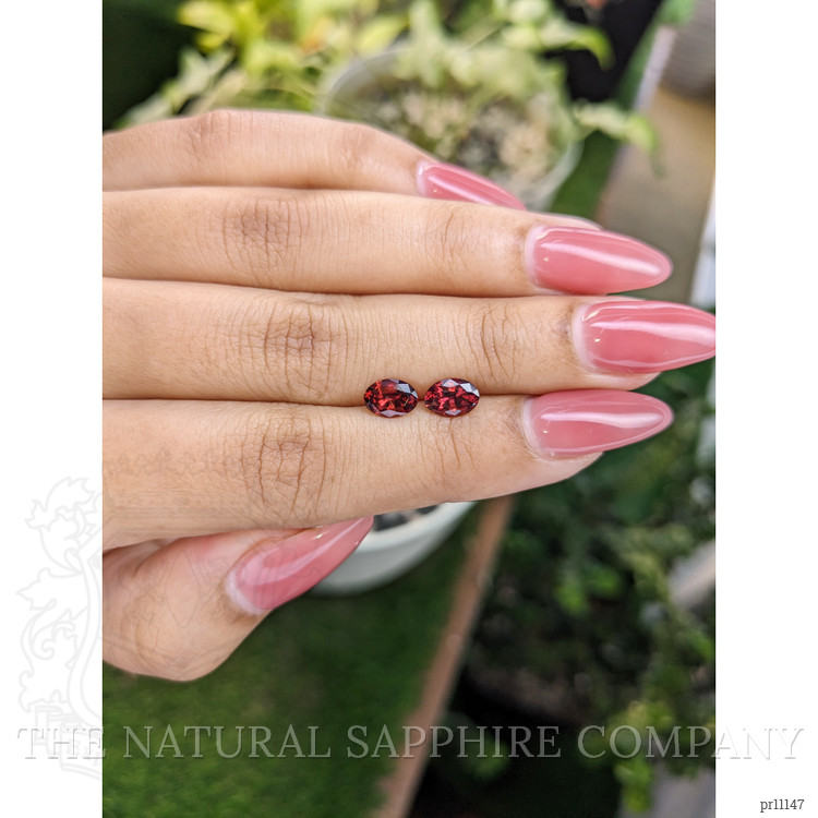 1.69 Ct.Tw. Garnet Pair from Ceylon (Sri Lanka)
