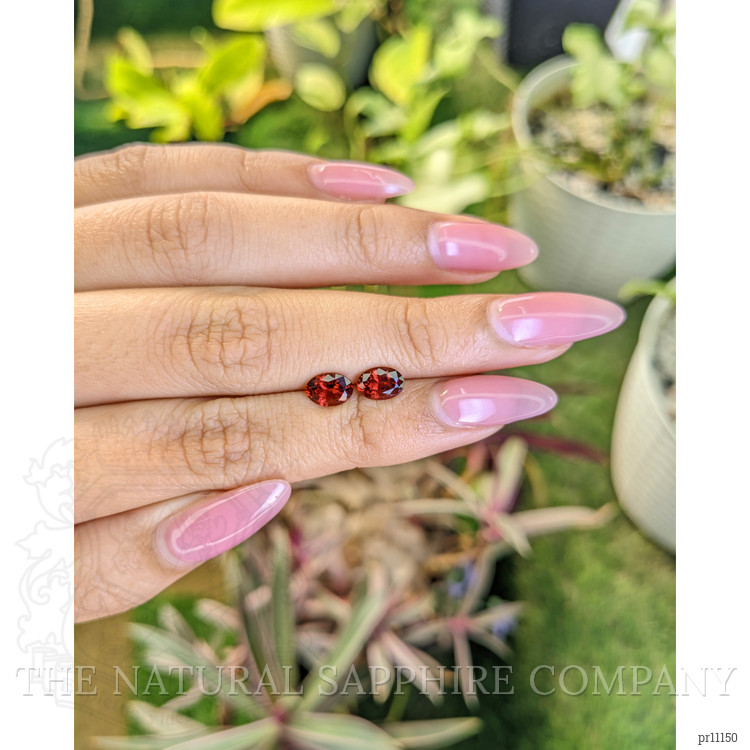 1.71 Ct.Tw. Garnet Pair from Ceylon (Sri Lanka)