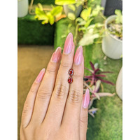 1.69&nbsp;Ct.Tw.Total Carat Weight Garnet Pair from Ceylon (Sri Lanka) Life Style