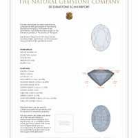 1.69 Ct.Tw.Total Carat Weight Garnet Pair from Ceylon (Sri Lanka) 3 D Scan Report