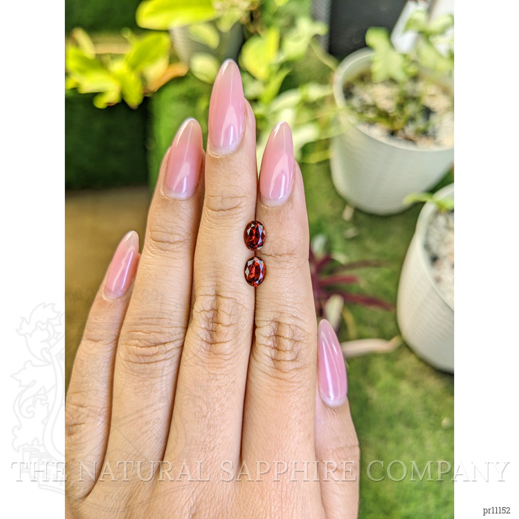 1.76 Ct.Tw. Garnet Pair from Ceylon (Sri Lanka)