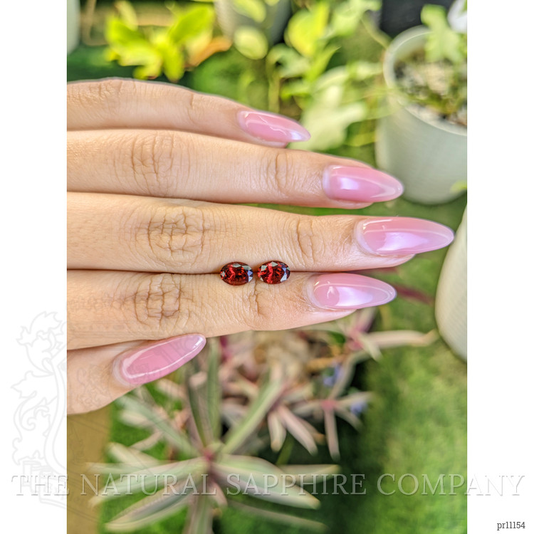 1.77 Ct.Tw. Garnet Pair from Ceylon (Sri Lanka)