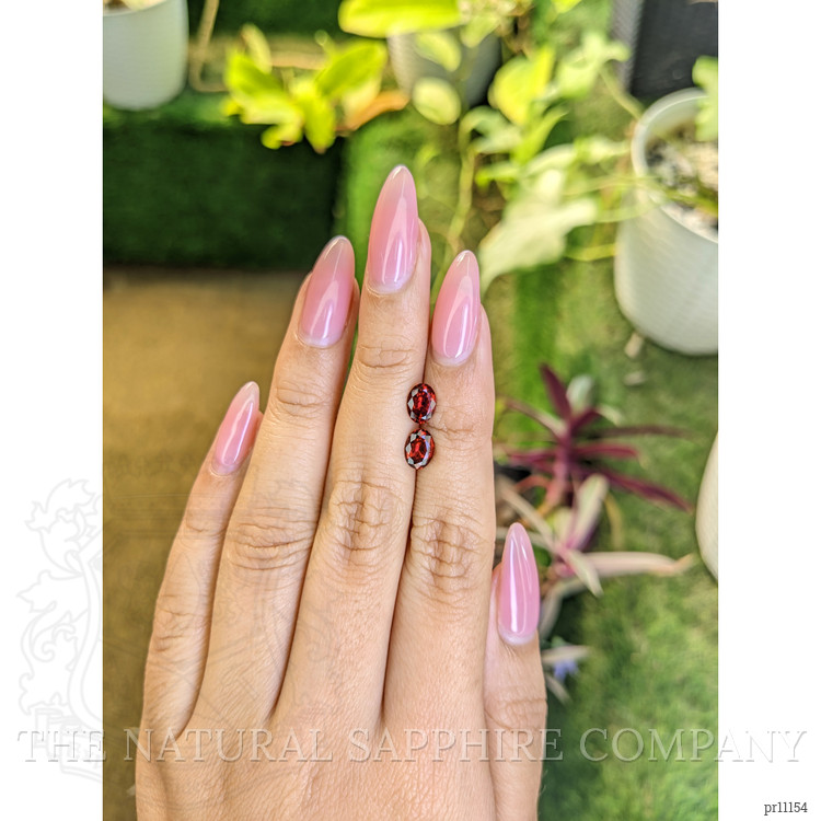 1.77 Ct.Tw. Garnet Pair from Ceylon (Sri Lanka)