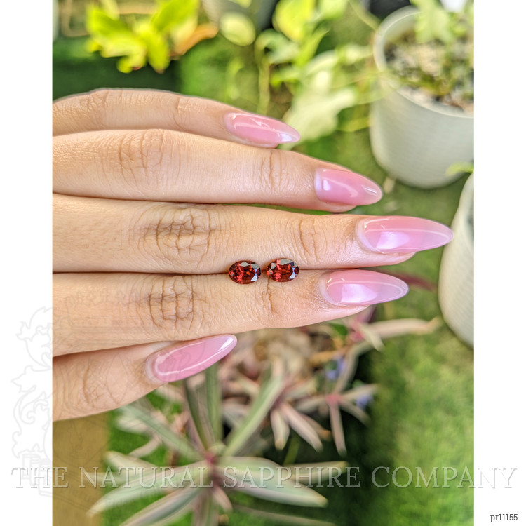 1.74 Ct.Tw. Garnet Pair from Ceylon (Sri Lanka)