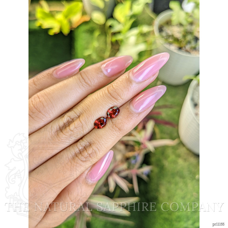 1.74 Ct.Tw. Garnet Pair from Ceylon (Sri Lanka)