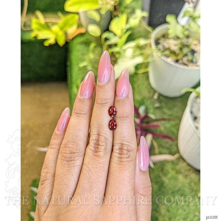 1.74 Ct.Tw. Garnet Pair from Ceylon (Sri Lanka)
