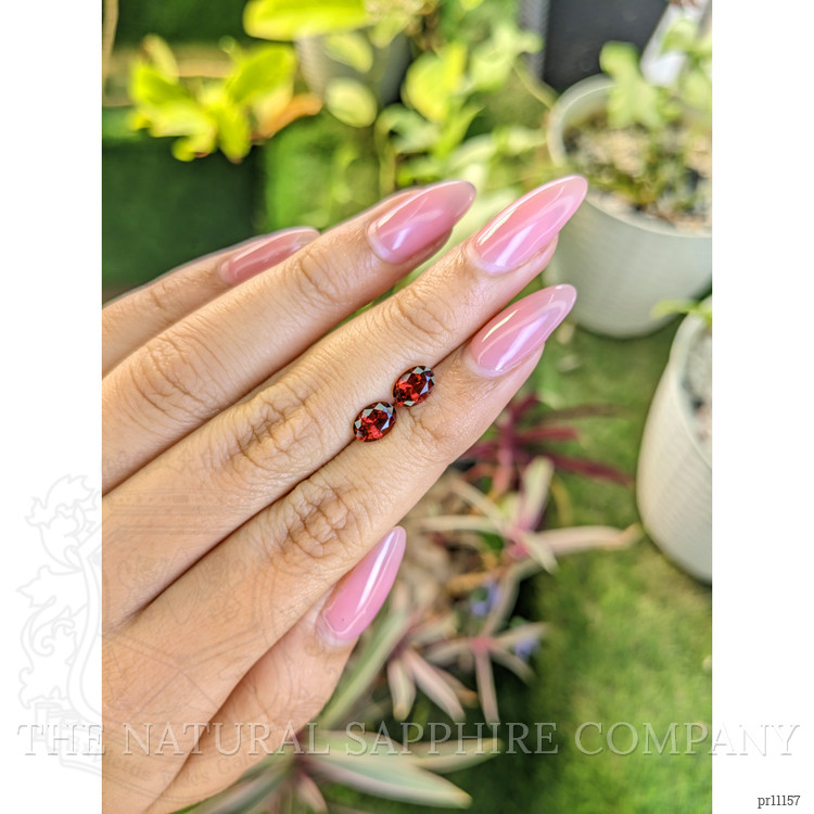 1.85 Ct.Tw. Garnet Pair from Ceylon (Sri Lanka)