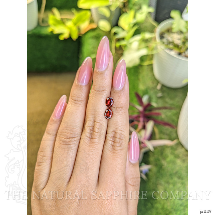 1.85 Ct.Tw. Garnet Pair from Ceylon (Sri Lanka)