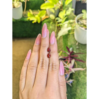 1.70&nbsp;Ct.Tw.Total Carat Weight Garnet Pair from Ceylon (Sri Lanka) Life Style