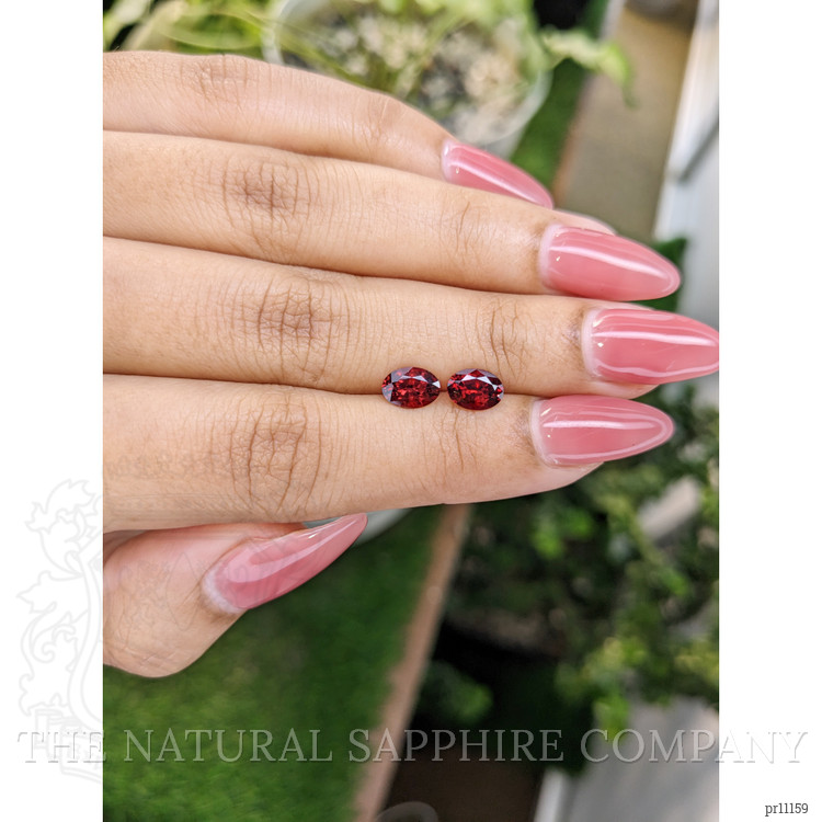 1.82 Ct.Tw. Garnet Pair from Ceylon (Sri Lanka)