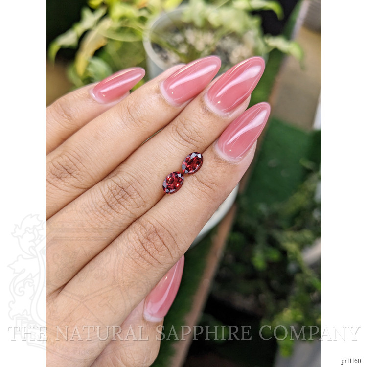 1.71 Ct.Tw. Garnet Pair from Ceylon (Sri Lanka)