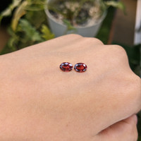 1.71&nbsp;Ct.Tw.Total Carat Weight Garnet Pair from Ceylon (Sri Lanka) Life Style
