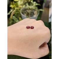1.73&nbsp;Ct.Tw.Total Carat Weight Garnet Pair from Ceylon (Sri Lanka) Life Style
