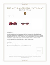 1.79 Ct.Tw.Total Carat Weight Garnet Pair from Ceylon (Sri Lanka) Appraisal