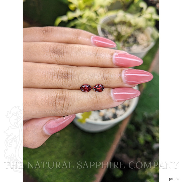 1.69 Ct.Tw. Garnet Pair from Ceylon (Sri Lanka)