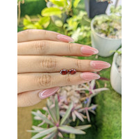 1.61&nbsp;Ct.Tw.Total Carat Weight Garnet Pair from Ceylon (Sri Lanka) Life Style
