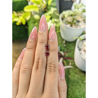 1.66&nbsp;Ct.Tw.Total Carat Weight Garnet Pair from Ceylon (Sri Lanka) Life Style