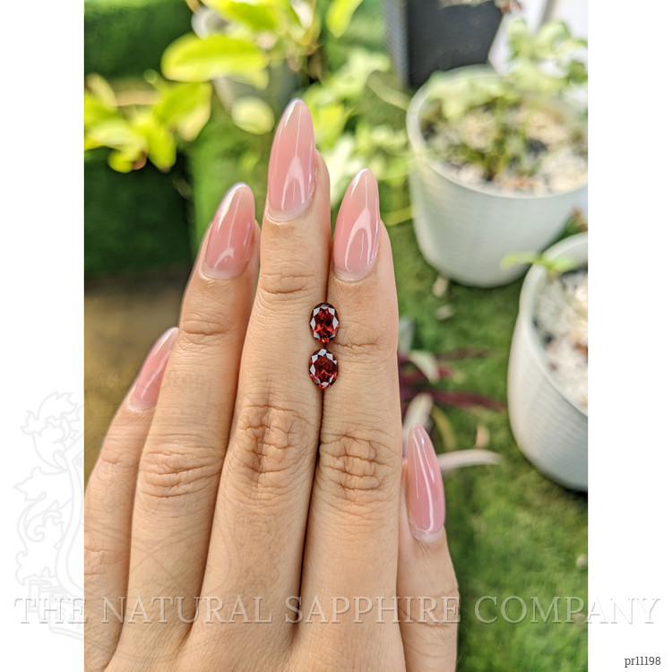 1.66 Ct.Tw. Garnet Pair from Ceylon (Sri Lanka)