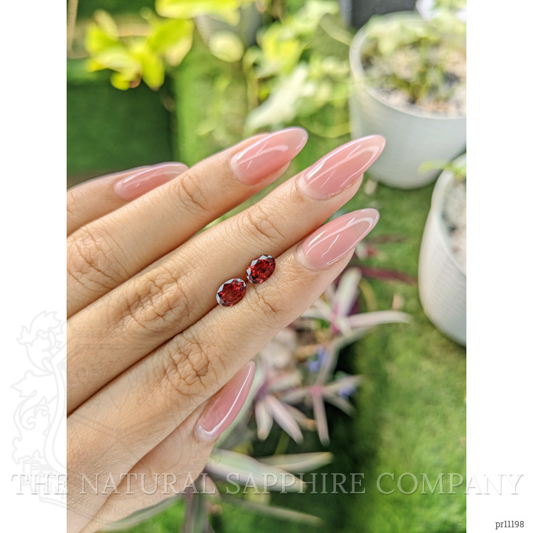 1.66 Ct.Tw. Garnet Pair from Ceylon (Sri Lanka)