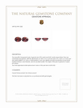 1.72 Ct.Tw.Total Carat Weight Garnet Pair from Ceylon (Sri Lanka) Appraisal