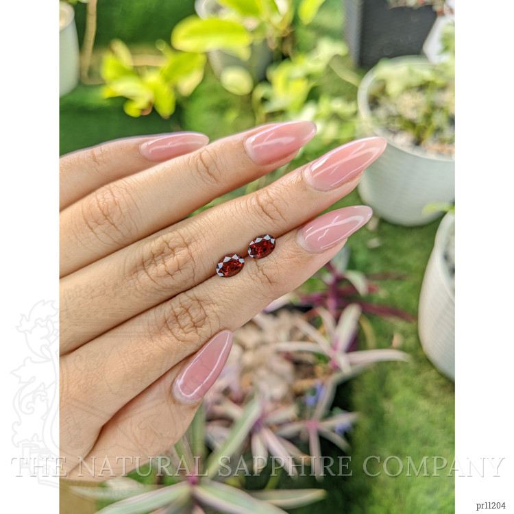 1.72 Ct.Tw. Garnet Pair from Ceylon (Sri Lanka)