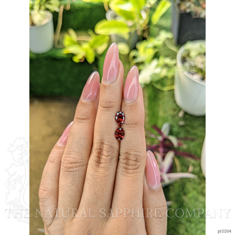 1.72 Ct.Tw. Garnet Pair from Ceylon (Sri Lanka)