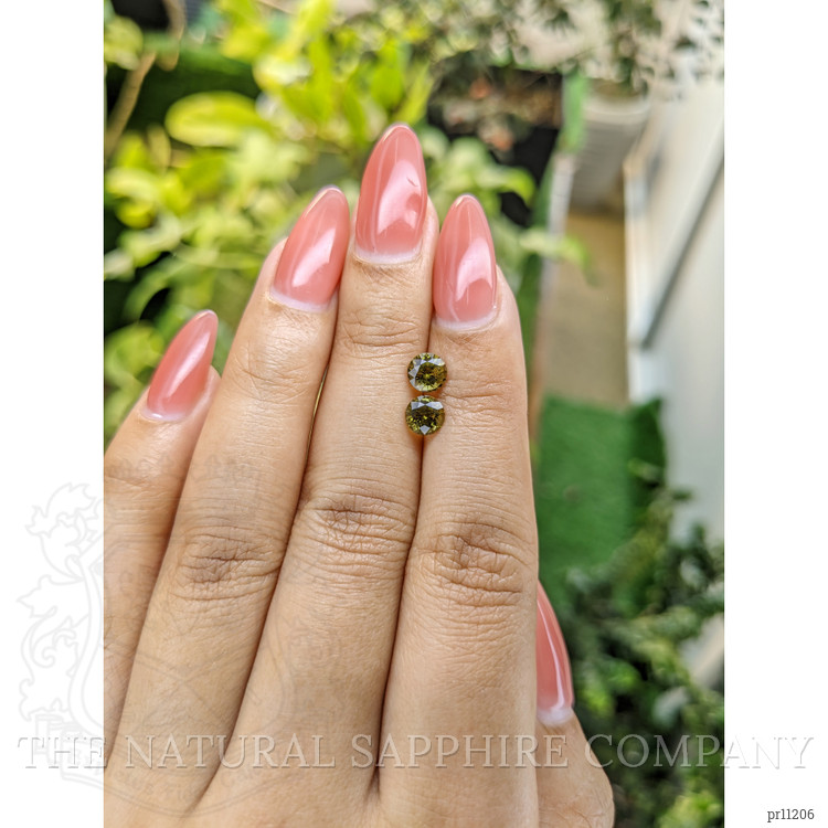 1.44 Ct.Tw. Chrysoberyl Pair from Ceylon (Sri Lanka)