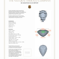 6.75&nbsp;Ct.Tw.Total Carat Weight Emerald Pair from Zambia 3 D Scan Report