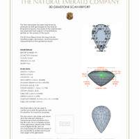 6.75&nbsp;Ct.Tw.Total Carat Weight Emerald Pair from Zambia 3 D Scan Report