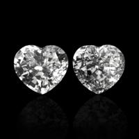 2.70&nbsp;Ct.Tw.Total Carat Weight White Sapphire Pair from Ceylon (Sri Lanka) Video