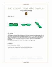 1.11 Ct.Tw.Total Carat Weight Emerald Pair from Afghanistan Appraisal