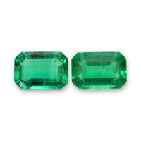 1.11 Ct.Tw.Total Carat Weight Emerald Pair from Afghanistan Video