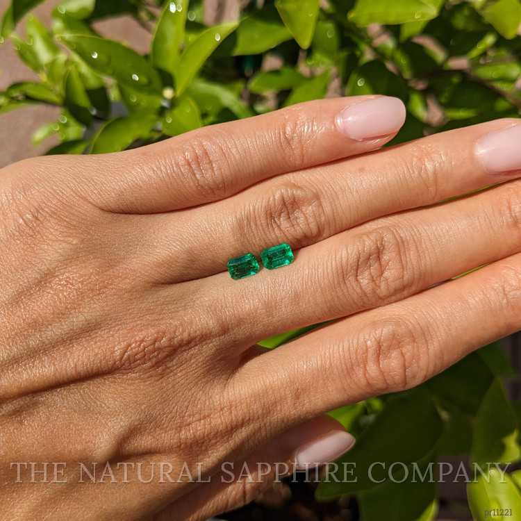 1.11 Ct.Tw. Emerald Pair from Afghanistan