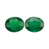 6.02 Ct.Tw.Total Carat Weight Emerald Pair from Afghanistan Video