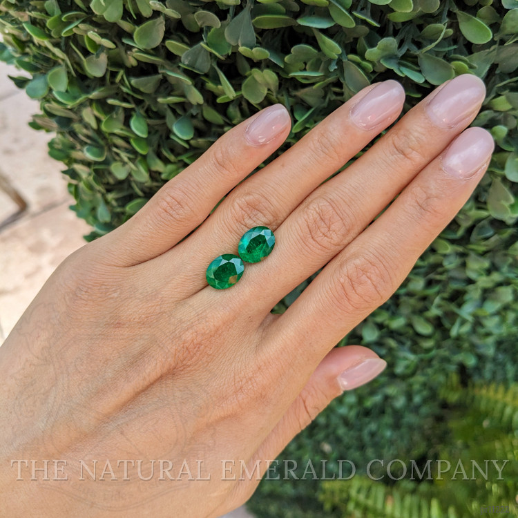 6.02 Ct.Tw. Emerald Pair from Afghanistan
