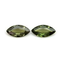 1.87&nbsp;Ct.Tw.Total Carat Weight Green Sapphire Pair from Ceylon (Sri Lanka) Video