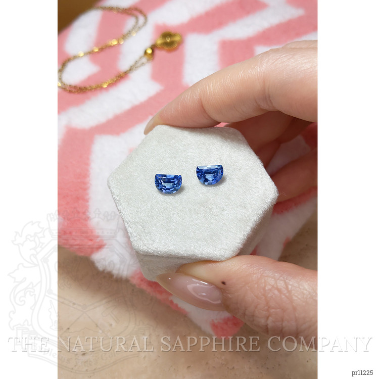 2.52 Ct.Tw. Blue Sapphire Pair from Ceylon (Sri Lanka)