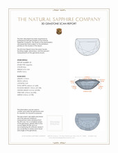 1.73&nbsp;Ct.Tw.Total Carat Weight Blue Sapphire Pair from Ceylon (Sri Lanka) 3 D Scan Report