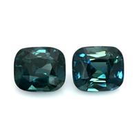 4.10&nbsp;Ct.Tw.Total Carat Weight Greenish Blue Sapphire Pair from Ceylon (Sri Lanka) Video
