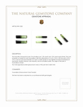 2.66&nbsp;Ct.Tw.Total Carat Weight Tourmaline Pair from Brazil Appraisal