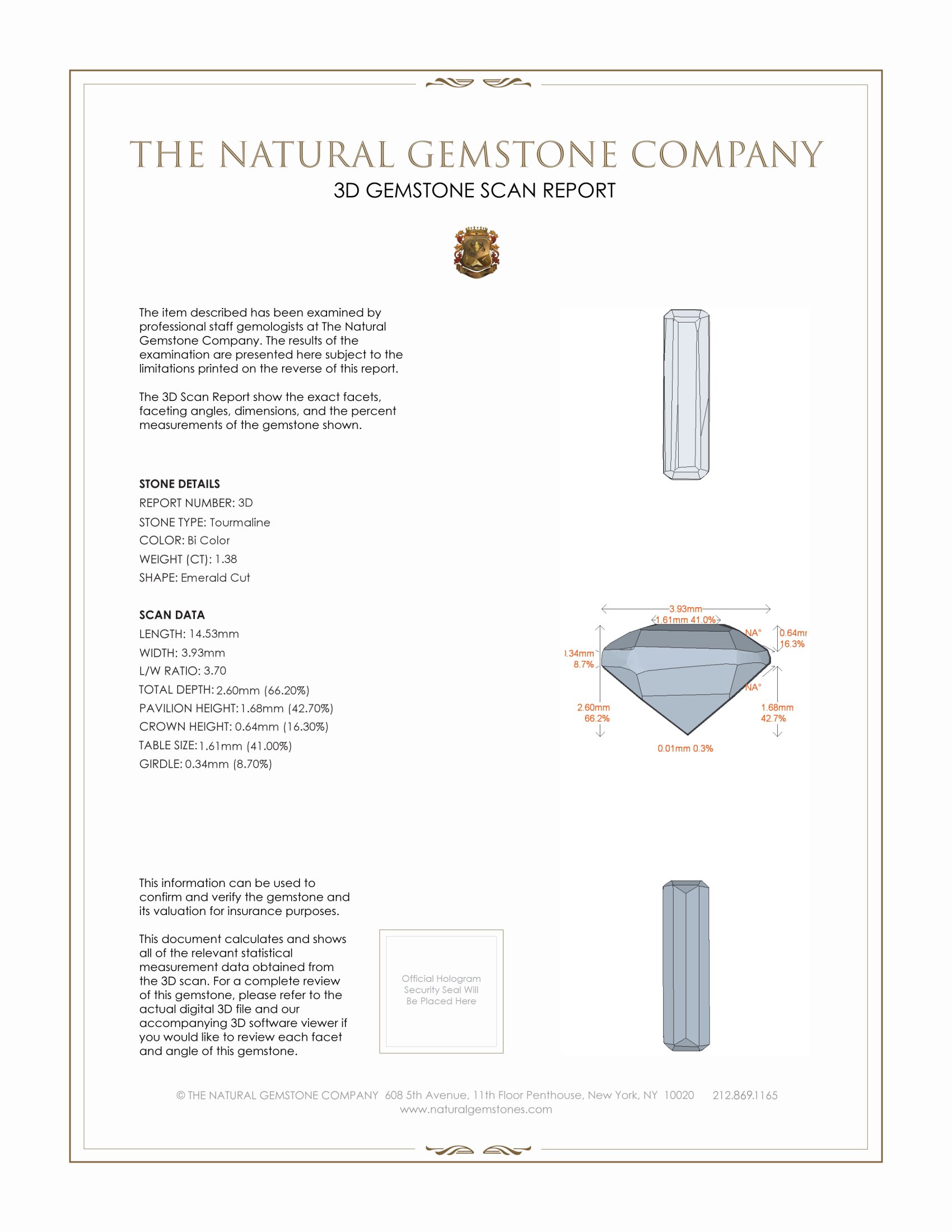 2.66 Ct.Tw. Tourmaline Pair from Brazil