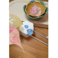 11.67&nbsp;Ct.Tw.Total Carat Weight Cabochon Aquamarine Pair from Brazil Life Style