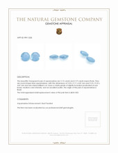 4.34&nbsp;Ct.Tw.Total Carat Weight Aquamarine Pair from Brazil Appraisal