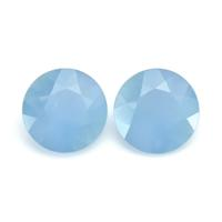 4.34 Ct.Tw.Total Carat Weight Aquamarine Pair from Brazil Video