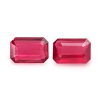 1.15 Ct.Tw.Total Carat Weight Ruby Pair from Mozambique Video