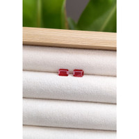 1.15&nbsp;Ct.Tw.Total Carat Weight Ruby Pair from Mozambique Life Style