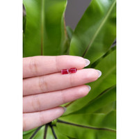 1.15 Ct.Tw.Total Carat Weight Ruby Pair from Mozambique Life Style