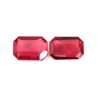 0.94 Ct.Tw.Total Carat Weight Ruby Pair from Mozambique Video