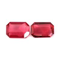 0.94 Ct.Tw.Total Carat Weight Ruby Pair from Mozambique Video